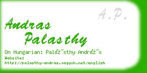 andras palasthy business card